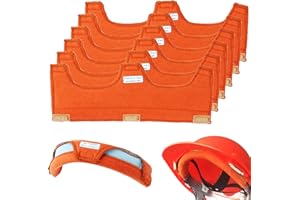 AIGOHOM Lot de 6 casques de protection - Bandeau de transpiration - Bandeau de transpiration - Ceinture anti-transpirante - Réutilisable - Bandeau de protection - Doublure intérieure - Lavable