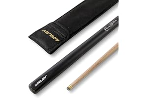 Funky Chalk Riley Ronnie O'Sullivan Limited Edition MIDNIGHT ROCKET 48 Inch 2 Piece Centre Joint Junior Kids Snooker Pool Cue and Soft Case Set - 9.5mm Tip
