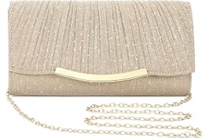 Asvert Pochette Donna, Borse Clutch, Borsa a Tracolla, Bustina Portatutto Donna, Borse da Sera Pelle per Ballo di Fine Anno, Festa