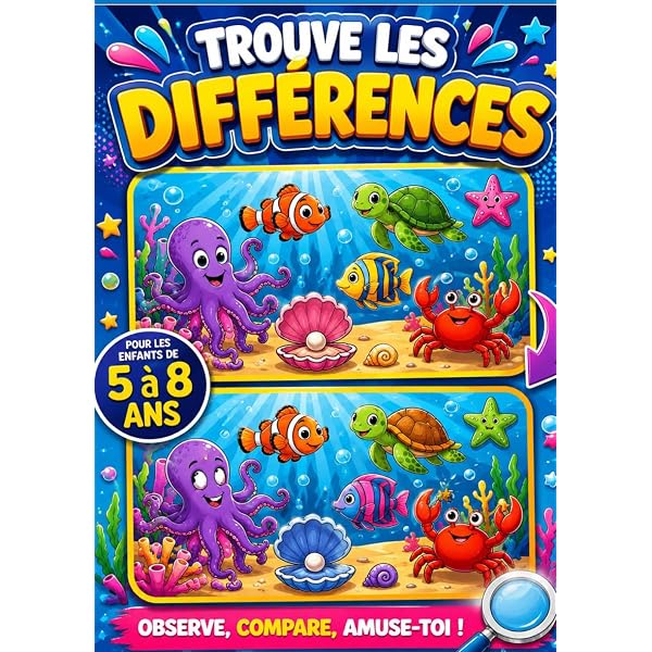 Jeu D’association Et De Cherche Les Différences – Cartes éducatives Pour Tout-petits (3-14 Ans) – Effaçables Et Réutilisables !