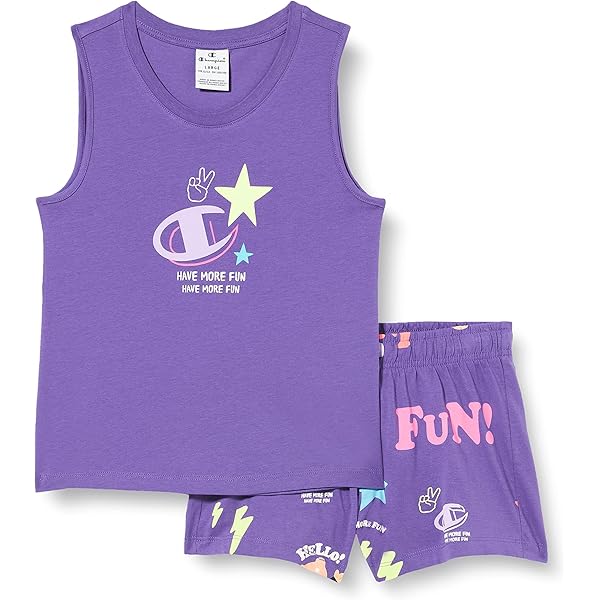 Tuta Estiva Graffiti Per Bambine E Ragazze - Completo Top E Shorts In Cotone 100% - Stile American Graffiti - Foto 9