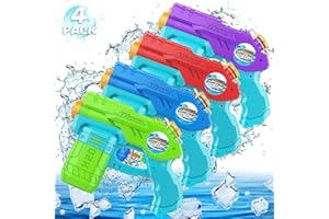AOLUXLM Water Guns for Kids Boys Girls, Outdoor toys 4 Pack Water Pistol Guns, Garden Toys for Water Fun, Swimming Pool Toys Water Toys for 3 4 5 6 7 Years Old Kids