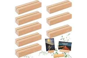 BLESS Benaton 10 Stück Tischkartenhalter aus Holz, Holzkartenhalter, Wooden Place Card Holders, für Restaurants, Hochzeiten, Bankette und Partys, Feierlichkeiten
