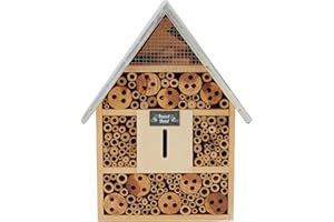 Garden Life Insect Hotel Wooden Bug House Natural Nest Shelter Box