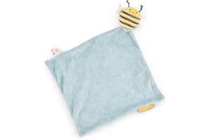 Just bee kids Velvety Soft Baby Comforter with Squishy Bee | Soothing Nap Time Aid | Newborn Essential | Snuggle, Sensory Play | Ideal for Cribs, Strollers, Car Seats