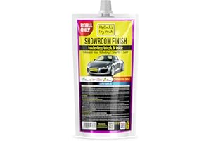 Mullock's Dry Wash Showroom Finish Waterless Car Wash and Wax Spray Car Cleaner, Advanced Formula Carnauba Nano Wax Technology (Refill Pouch)