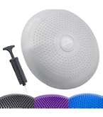 Coussin D'Équilibre Navaris Avec Pompe - Disque Gonflable Fitness Yoga Et Rééducation Avec Picots