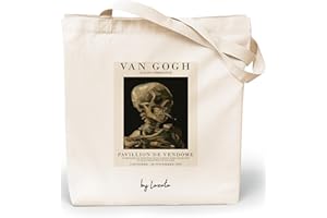 Loxato Tote Bag Aesthetic - Borsa Shopper Cotone 220g/m2 35x42cm - Borsa Tela Donna - Borse Shopper Tela - Extra Largo 8cm