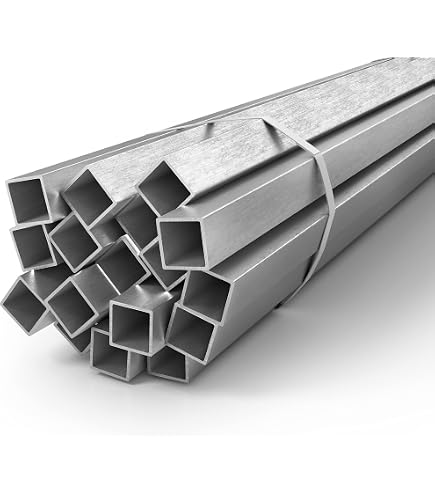 Thyssenkrupp Vierkantrohr Aus Stahl, Verzinkt – 40x20x2 Mm, Länge 2000 Mm, Für Konstruktionen & Geländer