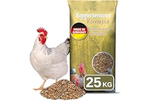 Eggersmann Körnerpick 25kg Premium Nourriture Poule - Premium Aliments pour volailles - Graines Poule - Premium mélange de graines pour Poules, oies & Canards de Fabrication Naturelle