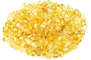 Amber Polished Beads – 100% Natural Baltic Stone 5-6mm Baroque Style Loose with Drilled Holes Multiple Colors - Amber Culture