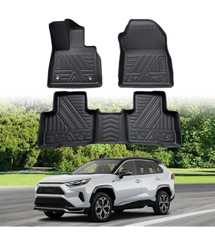 MTC Tapis de Sol pour Toyota RAV4 III (XA30) 2006-2012 sur Mesure, antidérapant, Talonnette en Caoutchouc renforcé, Noir