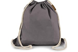 Naturstube® 1 x gymnastikpåse bomull (38 x 42 cm) Oeko-TEX certifierad, tygpåse och sportväska för målning, jutepåse för fest