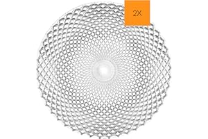 Spiegelau & Nachtmann, 2-częściowy zestaw talerzy okrągłych ze szkła kryształowego, Rumba, wymiary: 32 cm, 008995-0, przezroczysty