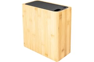 Rockingham Forge Blocco coltello universale, blocco extra large con 28 fessure, bambù KB-6824WB