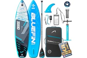 Bluefin Cruise 10'8 aufblasbares Paddleboard | Premium-SUP-Paket & Zubehör | Rutschfestes Deckpad & leicht | 6' Dickes Allround-SUP-Paddleboard | Perfektes Stand-up-Board für Erwachsene & Jugendliche