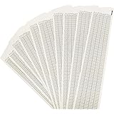 Wingostore 30 Note Blank Strips of Music Box Refill Blank Paper for Handcrank Music Box Movement 10 Pcs