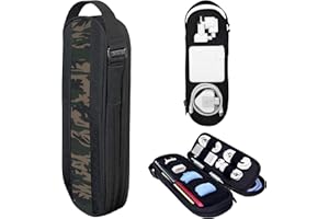 SIDE BY SIDE - Pochette de Rangement pour Cables, Chargeur, Power Bank - Organisateur de Voyage à Accessoires, Gadget High Tech, Cle USB C Adaptateur (Camo)
