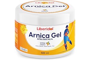 SERININA Arnica Per Cavalli Uso Umano - Gel Extra Forte 98,9% - confezione grande da 500ml - Crema Balsamo per Massaggio a Muscoli e Corpo, Formula Naturale e Dermatologicamente Testata - Made in Italy