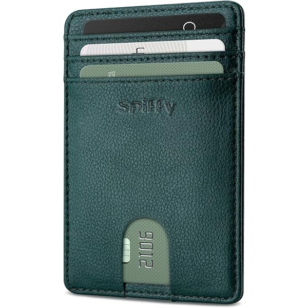 Susiyo Minimalist RFID Blocking Wallet – Slim PU Leather Card Holder For Front Pocket, 6 Slots, 4.3 X 3.1 Inches