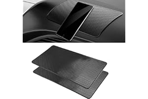 DYMHQ 2Pcs Large Anti-Slip Car Dashboard Sticky Pads, 27 x 15cm Non-Slip Sticky Gel Car Dirt Mats, Anti-Slide Fixate Sticky Mat, Self-Adhesive Washable Dashboard Grip Mats for Phones Glasses Keys