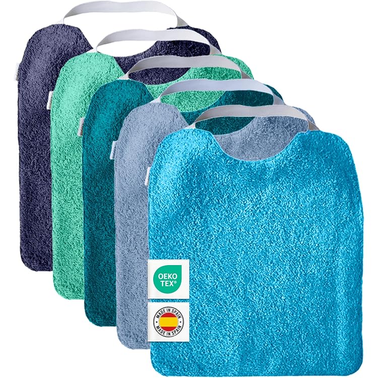 2 Bavoirs Bébé Grande Taille Wörner - 100% Coton, Réglables, Certifiés Öko-Tex
