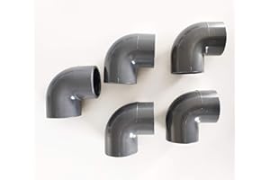 Lot de 5X Coudes 90° 40mm 4cm PVC Pression PN16 / Piscine et arrosage 40mm F/F