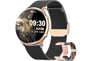 elfofle Smartwatch damski z funkcją telefonu, ekran dotykowy TFT HD 1,39", wodoszczelność IP67, 120 Sport SpO2, pulsometr, cykl menstruacyjny, monitor snu, zegarek na rękę do systemu iOS Android
