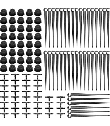 100 Stück Micro-Drip Verbinder 4/7 Mm – Doppelstecker Für Tropfbewässerung, Gartenbewässerung