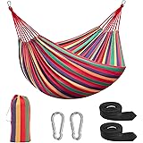 Signstek Hängematte Mehrpersonen 230x 150 cm, Belastbarkeit bis 300 kg Reisen Camping (Rot)…