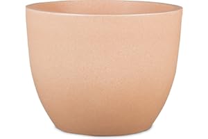 Scheurich Firenze 50, Pflanzgefäß/Blumentopf/Pflanzkübel, rund, Farbe: Terracotta, hergestellt mit recyceltem Kunststoff, 10 Jahre Garantie, für den Außenbereich