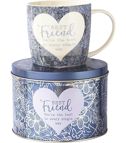 Arora 7051 Said With Sentiment Mug & Tin Best Friend, Cerámica