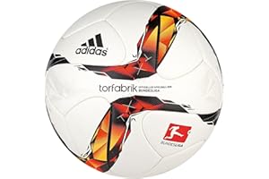 Adidas DFL OMB Palline da Uomo – Bianco/Rosso Nero/Arancione Oro Solare/Argento Metallizzato, Taglia 5