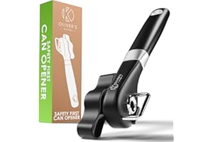 Oliver's Kitchen ® Ouvre Boite de Conserve - Ouvrez les Boîtes de Conserve Facilement - Sécurité avant tout en Laissant un Bord Lisse - Poignée Confortable