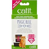 Catit Magic Blue, kum kutuları i&ccedil;in koku filtresi, 3 ay boyunca yedek filtre pedleri paketi, Magic Blue başlangı&ccedil; ​​seti i&ccedil;in