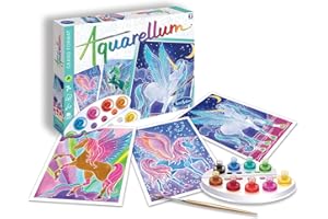 SentoSphère - AQUARELLUM - PEGASES - Kit peinture - Peinture Aquarellable Magique - A partir de 7 ans - fabriqué en France