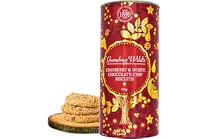 AKEDE Biscuits Gift Set With Assorted Traditionally Made Chocolate Christmas Biscuits - Stocking Fillers | Christmas Eve Box Fillers For Men, Women Kids - Festive Cranberry And White Chocolate Chip