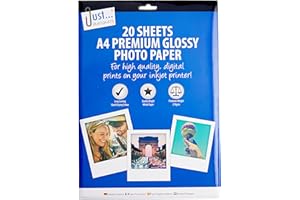 JUST STATIONERY A4 Glossy Photo Paper - White