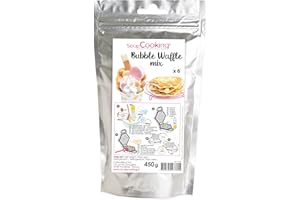 ScrapCooking Bubble Waffles Mix, Alimentaire pour Préparer des Gaufres Bulles de Hong Kong Maison, Pâtisserie, Fabriquée en France, 450g