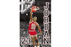 TAINSI Jordan NBA 23 Slam Dunk - Póster (11 x 17", 28 x 43 cm)