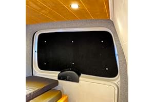 FUEL LAGOON Insulated Black Out Blind for VW Caddy Tailgate, Thermal Camping Blind, 100 x 60 cm