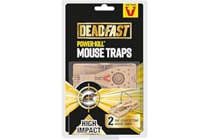 Deadfast 20300576 Power Kill Mouse Trap, Twin Pack, Black