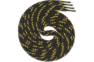 Swissly Lacci rotondi circa 4,5 mm di diametro per scarpe da lavoro, scarpe da trekking, stivali – lacci per scarpe in poliestere – lunghezza 70 – 220 cm