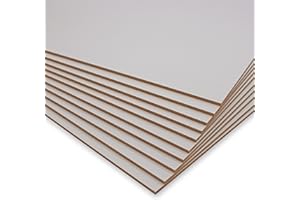 ‎PEGBOARD PEGBOARD MDF Platten 120x30cm - 10 x MDF-Platten 3 mm einseitig weiß lackiert | präzise Zuschnitte | Perfekt für Lasergravur CNR Router Bilderrahmen