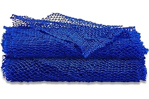 SHAPPY 2 Piezas Redes Exfoliantes de Cuerpo Africano Esponja de Baño de Red Africana Depurador de Ducha Corporal Espalda para Hacer Piel Más Suave Uso Diario (Azul)