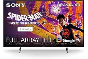 Sony BRAVIA XR, XR-50X90S, 50 Zoll Fernseher, Full Array LED, 4K HDR 120Hz, Google TV, Smart TV, Works with Alexa, mit exklusiven PS5-Features, HDMI 2.1, Gaming-Menü mit ALLM + VRR, 24 + 12M Garantie
