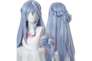 OSIAS Robin Parrucca Blu Chiaro Lunga Gradiente Capelli