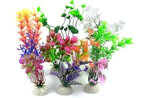 NATUCE Vascinate Plantes en Plastique d'aquarium d'aquarium, 10 décorations d'aquarium d'aquarium de Plantes, Plantes artificielles d'aquarium décoration d'aquarium