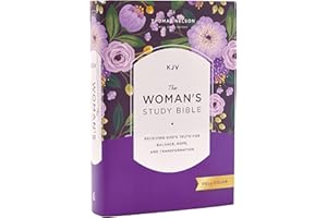 KJV, The Woman's Study Bible, Hardcover, Red Letter, Full-Color Edition, Comfort Print: Receiving God's Truth for Balance, Hope, and Transformation