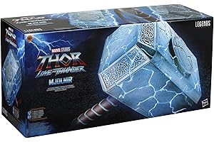 Marvel Legends, Marteau électronique Premium Mjolnir de Mighty Thor, Article de Cosplay avec Sons et lumières